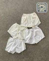 25 pcs EXACT  Upcycled White Boxer Shorts