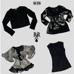 Y2K Dark Rose Mix Tops (AA-1176)