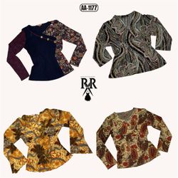 Y2K Earthy Tone Full Sleeve Tops (AA-1177)