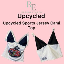 Upcycled Sports Jersey Cami Top