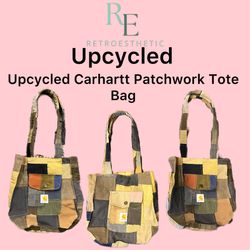 Upcycled Carhartt Patchwork Tote Bag