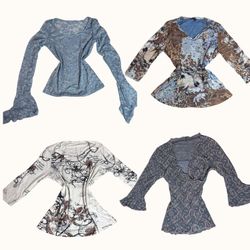 Y2K Dusty Blue Grunge Bundle - ST-007