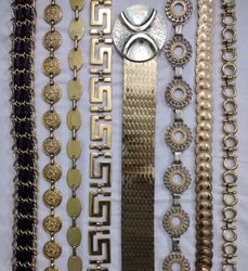 Y2K Golden Chain Belts