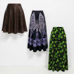 Flowy maxi skirts collection