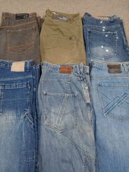HD1506 Men Baggy Designer Jeans
