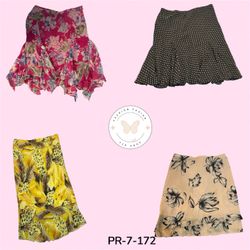 Women's Casual Printed Poly Skirt – Soft & Comfort..