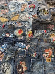 Japanes. embroidery Branded Jeans