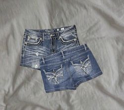 Upcycled Y2K Denim Sexy Shorts