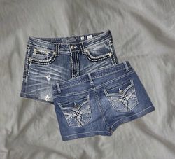 Upcycled Y2K Denim Sexy Shorts