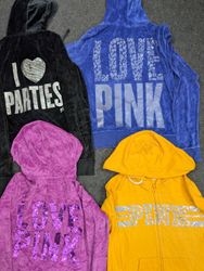 SD 473 Vintage VS PINK Zipper Tops