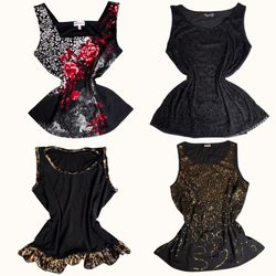 Y2K Dirty Martini Sequin Tops - ST-014