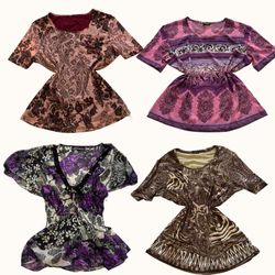 Y2K Velvet Sin Whimsigoth-Core Tops - ST-016
