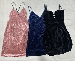Velvet mini dress