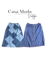 110726-7 Denim maxi skirts 15 pcs