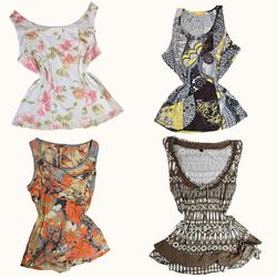 Y2K Sun Bleached Boho Tops - ST-017