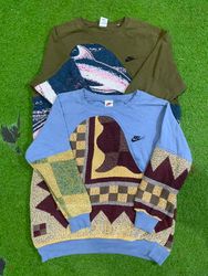Upcycle Nike tapestry blanket sweatshirt