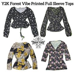 Y2K Forest Vibe Printed Full sleeves Tops TY-084
