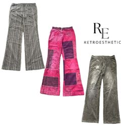 Y2K Unique Corduroy Pants RE-3499