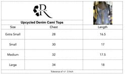 Upcycled Denim Cami Tops
