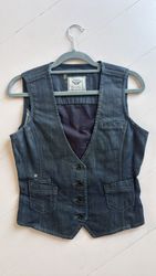 Women’s vintage denim waistcoats