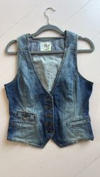 Women’s vintage denim waistcoats