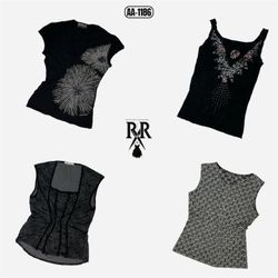 Y2K Black Gothic Mix Tops (AA-1186)