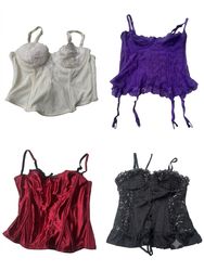 Y2K Lace-Up Corset 12 pcs
