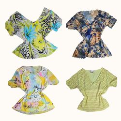 Y2K Bloom Riot Print Tops - ST-024