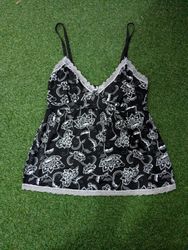 MA6 Y2K Abstract Print Slip Cami | Satin Finish | ..