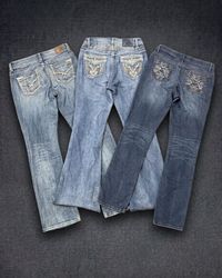 Y2K Embellished Denim Vintage Style Jeans #0050
