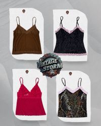 Y2K Grunge Cami Tops