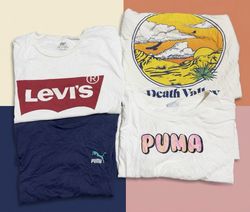 4C-1107 Puma & Levi’s T-shirts