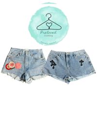 Denim micro shorts (130726-13)