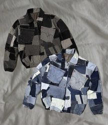 Upcycled Levi’s Multi Patch Denim Jackets