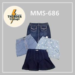 Denim Mini Skirts (Mms-686)