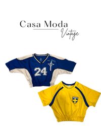 Upcycled Branded Cropped Elastic Top