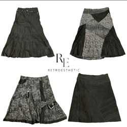 Y2K Unique Corduroy Maxi Skirts RE-3504