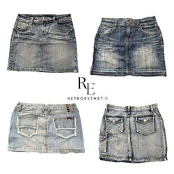 Y2K NYC IT GIRL DENIM MINI SKIRTS RE-3507