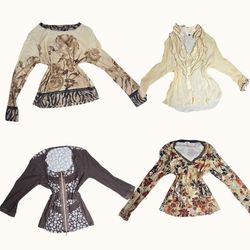 Y2K Dirty Rose Grunge Tops - ST-028