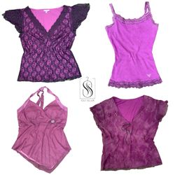 Tops du thème violet Y2K