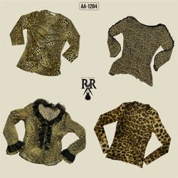 Y2k Animal Print Full Sleeve Tops (AA-1204)
