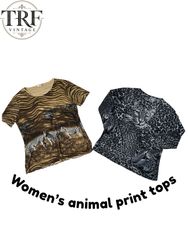 Women Animal Print Tops    #0080