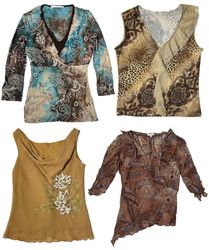 Y2K Earthy Tone Tops: TT-306
