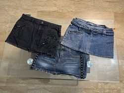 Denim Mini Skirts