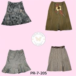 Women's Wool Blend Pleated Midi Skirt – Elegant Ca..