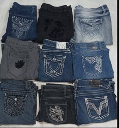 Y2k Embroided Jeans(0008)