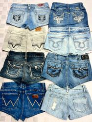 R556 Upcycled Ladies Embellished Sexy Hot Shorts