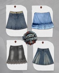 Y2K Denim Mini Skirts