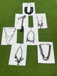 Black Statement Necklaces Bundle | Layered Beaded ..