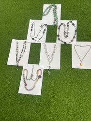 Elegant Beaded Pendant Necklaces Bundle | Grey Cry..